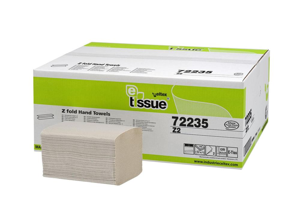 Ručníky Celtex papírové skládané BIO E-Tissue New 3750 ks, 2vrstvy