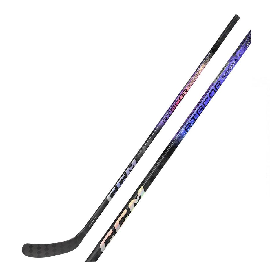 Hokejka CCM Ribcor Trigger 8 Pro YTH (Tvrdost: 30, Varianta: Dětská, Zahnutí: P28, Řada: Ribcor, Strana: Levá ruka dole, Délka hokejky: 134)