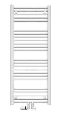 KORADO KORALUX LINEAR CLASSIC - M koupelnový radiátor 1500/600, spodní středové připojení, bílá RAL9016