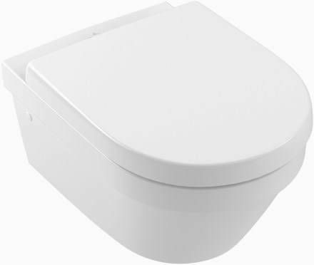 VILLEROY & BOCH ARCHITECTURA COMBI-PACK závěsné WC 370x530x330mm, set se sedátkem s poklopem, vodorovný odpad, hluboké splachování, Rimless, SoftClose