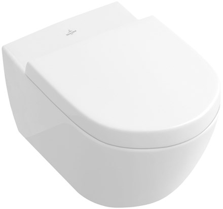 VILLEROY & BOCH VERITY DESIGN 2.0 závěsné WC 370x560 mm, rimless DirectFlush, bílá Alpin