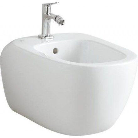 GEBERIT CITTERIO bidet závěsný 360x560x310mm, s otvorem pro baterii, s přepadem, bílá