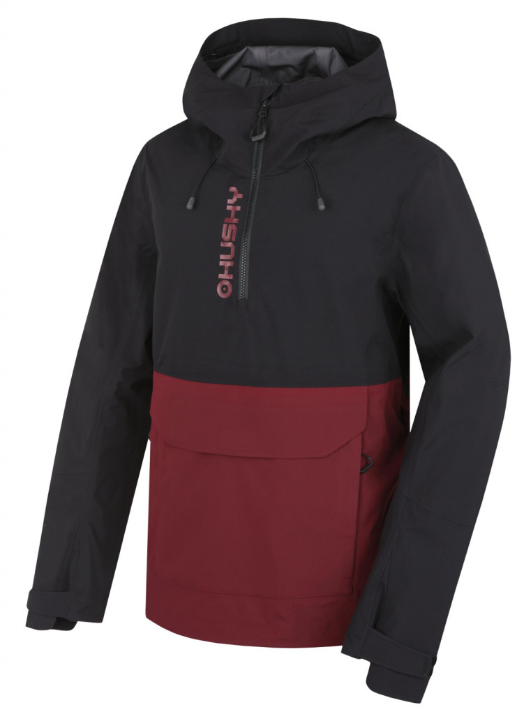 Pánská outdoor bunda Nabbi M black/bordo (Velikost: XL)