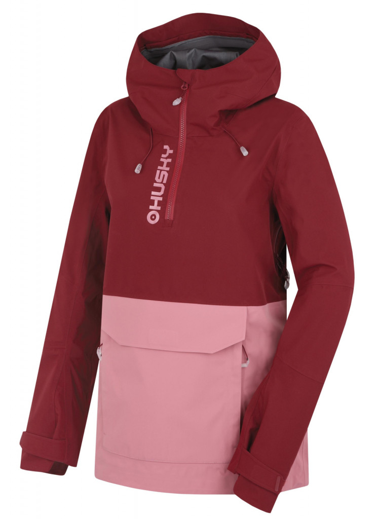 Dámská outdoor bunda Nabbi L bordo/pink (Velikost: L)