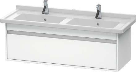 DURAVIT KETHO skříňka pod umyvadlo 1200x465mm, závěsná, 1 zásuvka, bílá matná/bílá matná