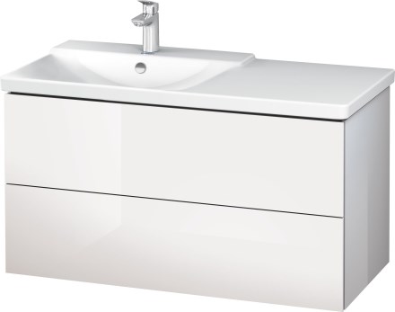 DURAVIT L-CUBE skříňka pod umyvadlo 620x481x550mm, závěsná, 2 zásuvky, terra/terra