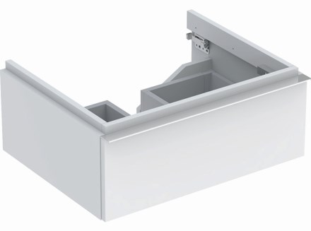 GEBERIT ICON skříňka pod umyvadlo 595x240x477mm, závěsná, s jednou zásuvkou, bílá vysoký lesk