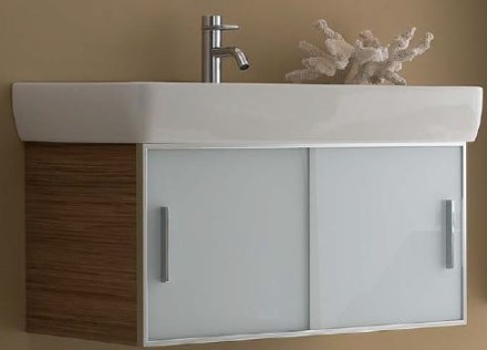 LAUFEN CASE PLUS umyvadlová skříňka 1220x450x390mm 1 zásuvka, noce canaletto