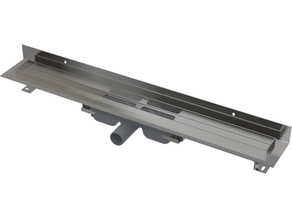 Žlab Alcaplast APZ116-1150 podlahový Wall Low s okrajem pro plný rošt s límcem ke stěně