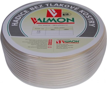 VALMON 2002 hadice 1/4"x6mm, na odvod kondenzátu, bez tlakové kostry, balení 5m, průhledné PVC