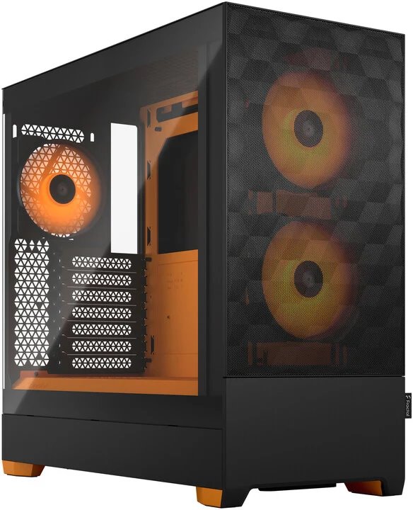 Case Fractal Design Pop Air RGB Orange Core TG Clear Tint