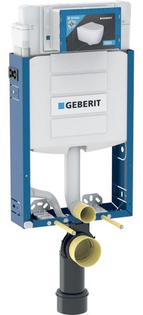 GEBERIT KOMBIFIX předstěnový modul 420x120x1080mm, pro závěsné WC, se splachovací nádržkou pod omítku Sigma 12cm