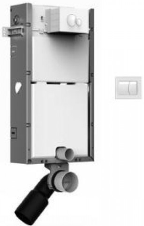JIKA BASIC WC SYSTEM HANDICAP podomítkový modul 545x165x1155mm, pro závěsné WC, s ovládacím tlačítkem