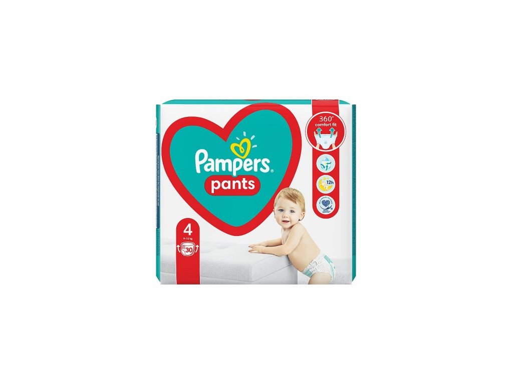 Pampers Pants plenkové kalhotky velikost 4 (9 -15 kg) 30 ks