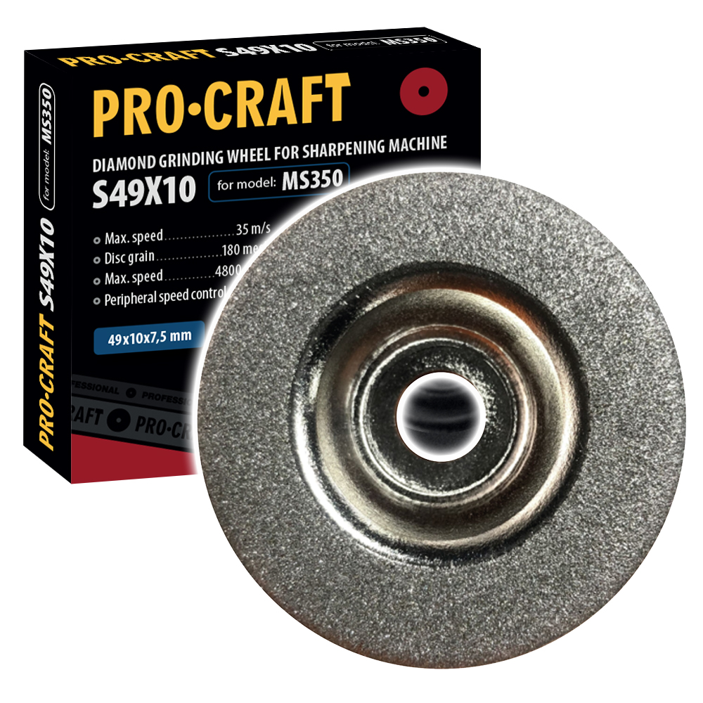 Brusný kotouč pro brousku na nože Procraft S49X10 /MS350 | S49X10