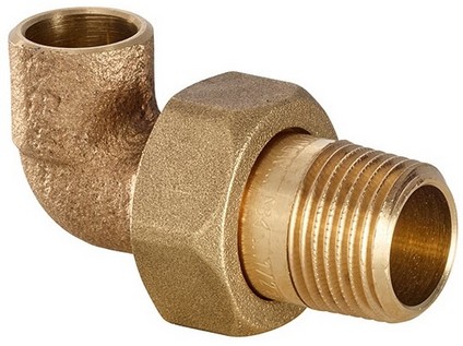 Šroubení rohové pájecí bronz 4098G 12x1/2" vně, kónus 4098G012004000 (120979)