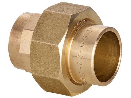 Šroubení pájecí bronz 4330 18mm naplocho s těsněním 4330 018000000 (122249)